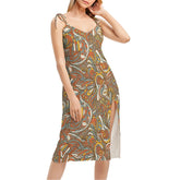 Win Women's Tie Strap Split Dress - Blissfully Brand